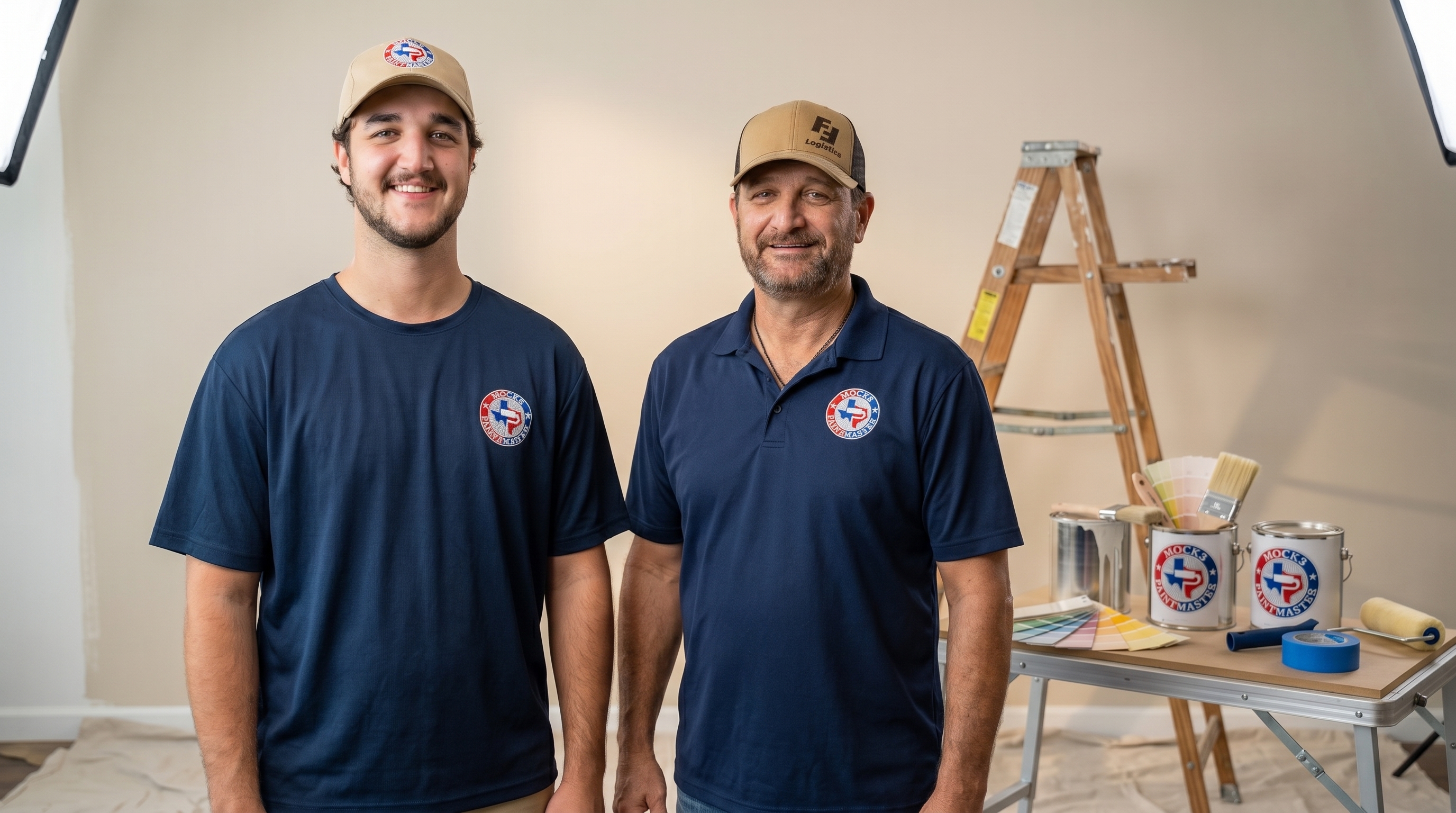 John Mock and his son Zach — the Paintmaster team